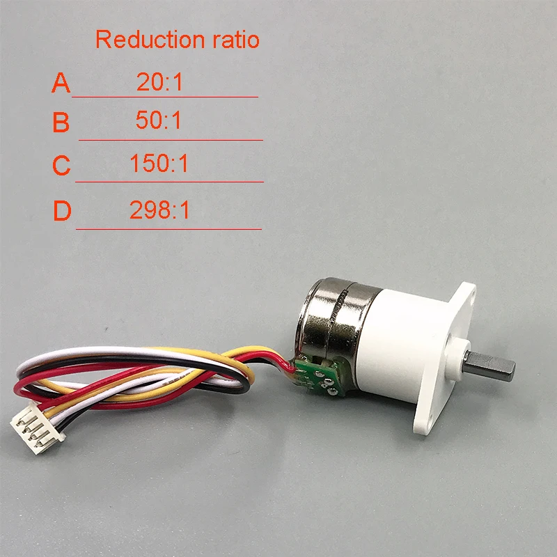 Small Reduction Stepper Motor - 5VDC 32-Step 1/16 Gearing