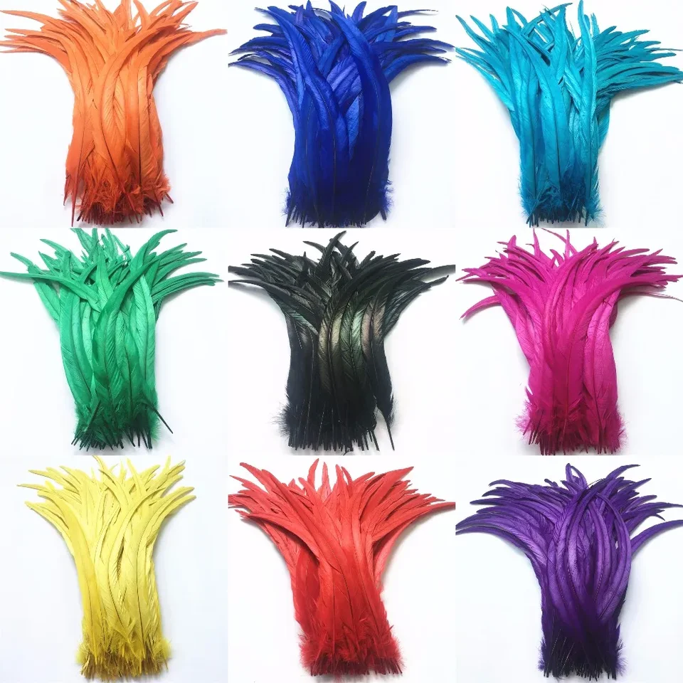 Piume Di Fagiano All'ingrosso Da 100 Pezzi - Piume Di Coda Lunghe - Foto 5