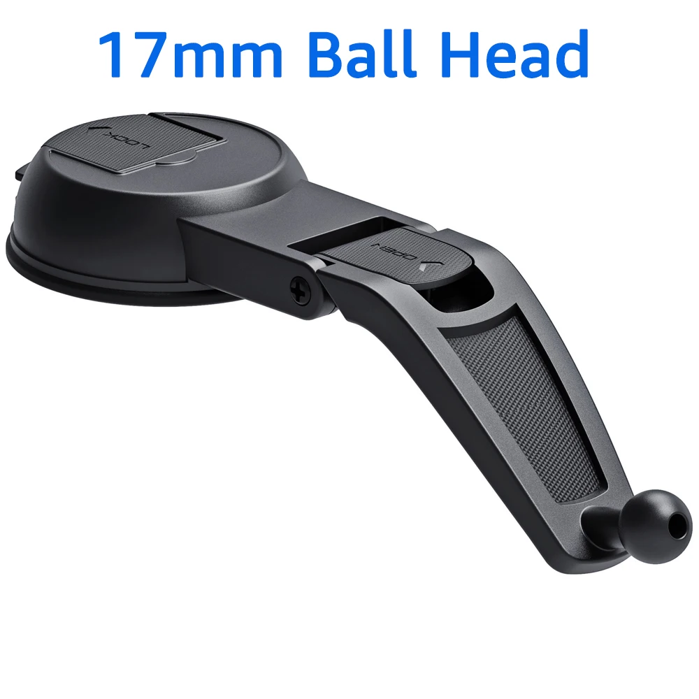 17mm 볼 헤드 자동차 대시 보드 흡입 컵 핸드폰 브래킷 360 학위 회전 자동차 휴대 전화 홀더 기본 액세서리