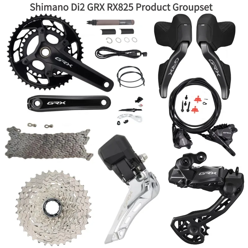 Shimano Di2 GRX RX825 2X12 Speed RX825 Groupset Road Bike Groupset