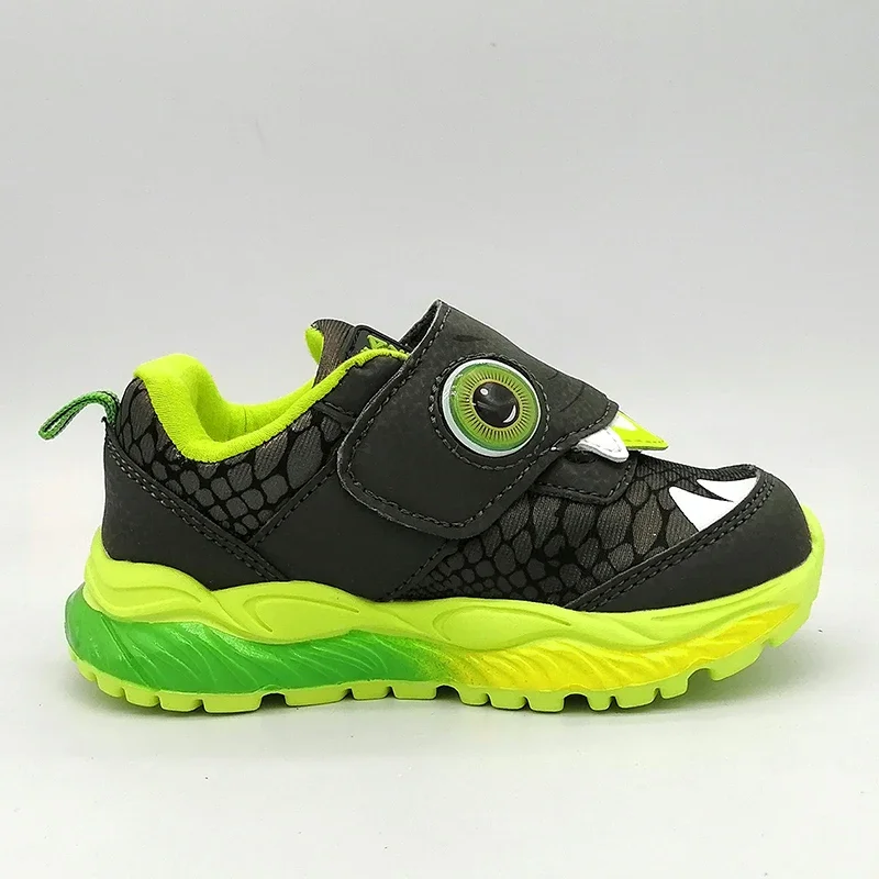 Super quality 1pair FASHION Lighted Shoes Children boy Back hard Sport shoes +inner 16.5-19.5cm, Kids Sneakers