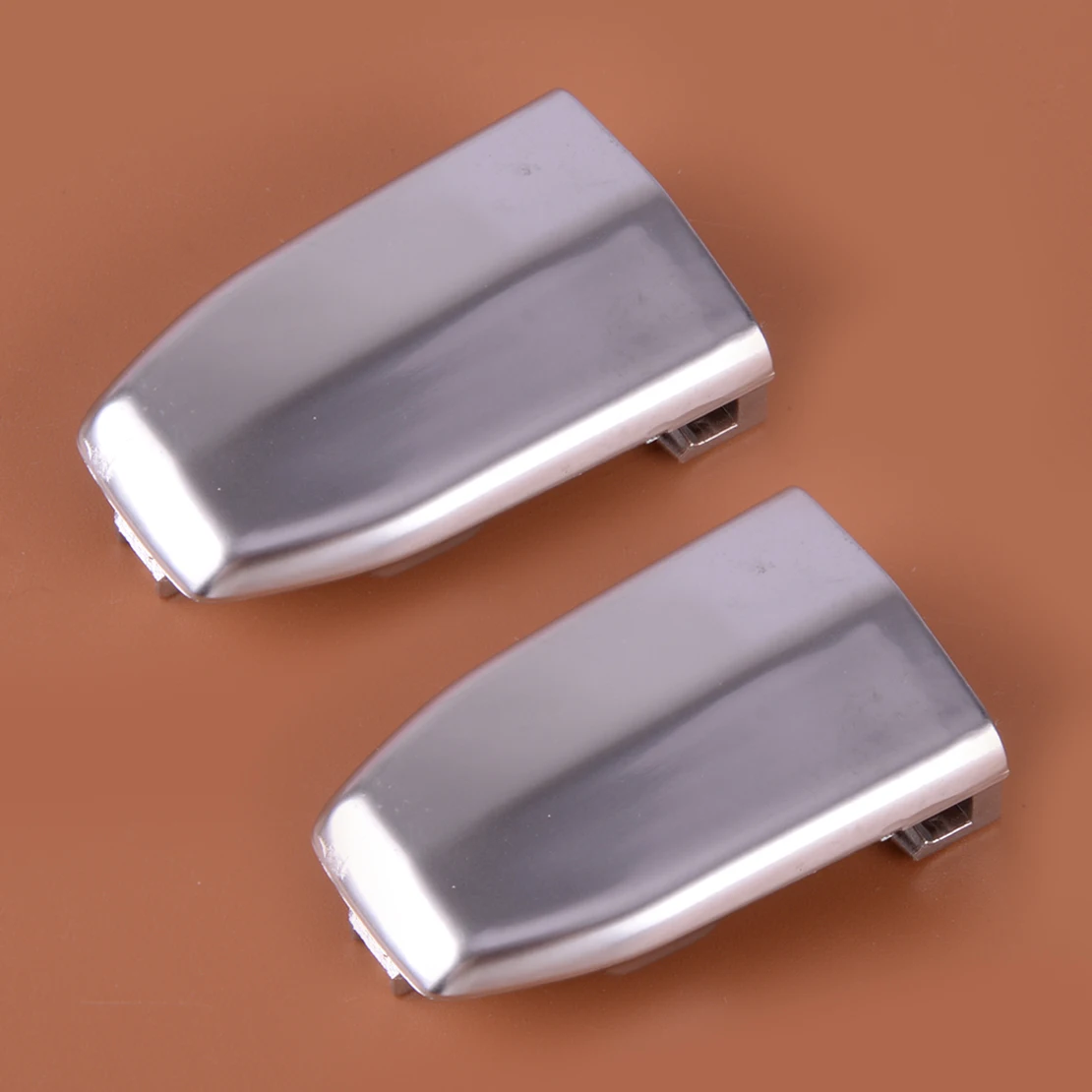 

2Pcs Car Front Door Handle Lock Cylinder Cover Cap 13596115 Fit for Cadillac Escalade ESV 2015 2016 2017 2018 2019 Silver ABS