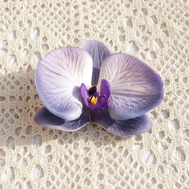 Artificial Flower 3PC 3D Print Big Butterfly Orchid Head Headdress