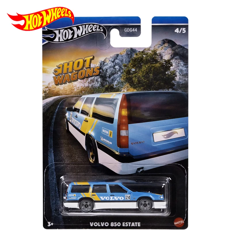 Original Hot Wheels Car Volvo 850 Eatate Hot Wagon Children Toys for Boys 1/64 Diecast Alloy Vehicle Juguete Model Birthday Gift