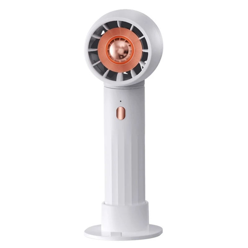 

Portable Handheld Fan USB Charging Turbo Personal Cooling Fan Portable Leafless Fan For Desk Home Outdoor