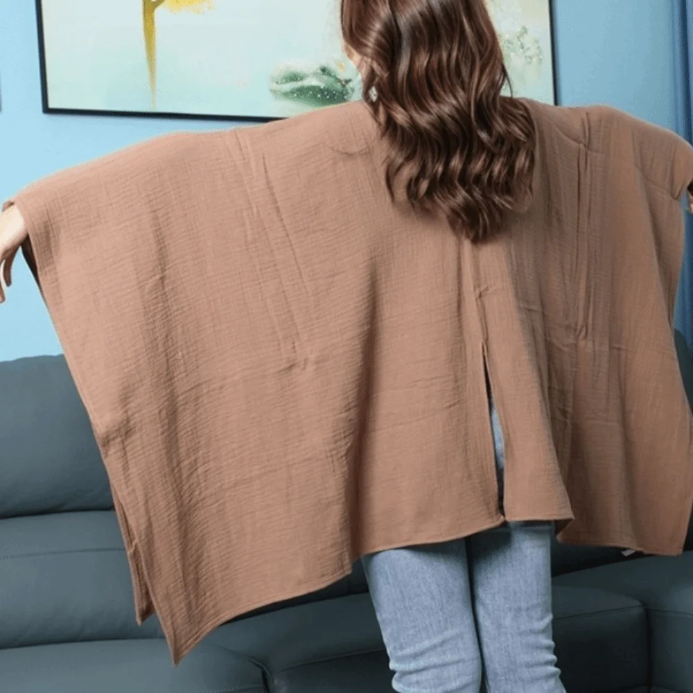 Solid Color Maternal Nursing Covers 2 in 1 Comfortable Feeding Clothes Breathable Stroller Blanket Mother's Nursing Scarf