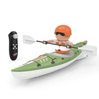 Mini Remote Control Boat Cross-Border 2.4g Light Bright Color Paddle Rc Paddle Kayak Kayak Summer Children's Outdoor Toy Gift 1