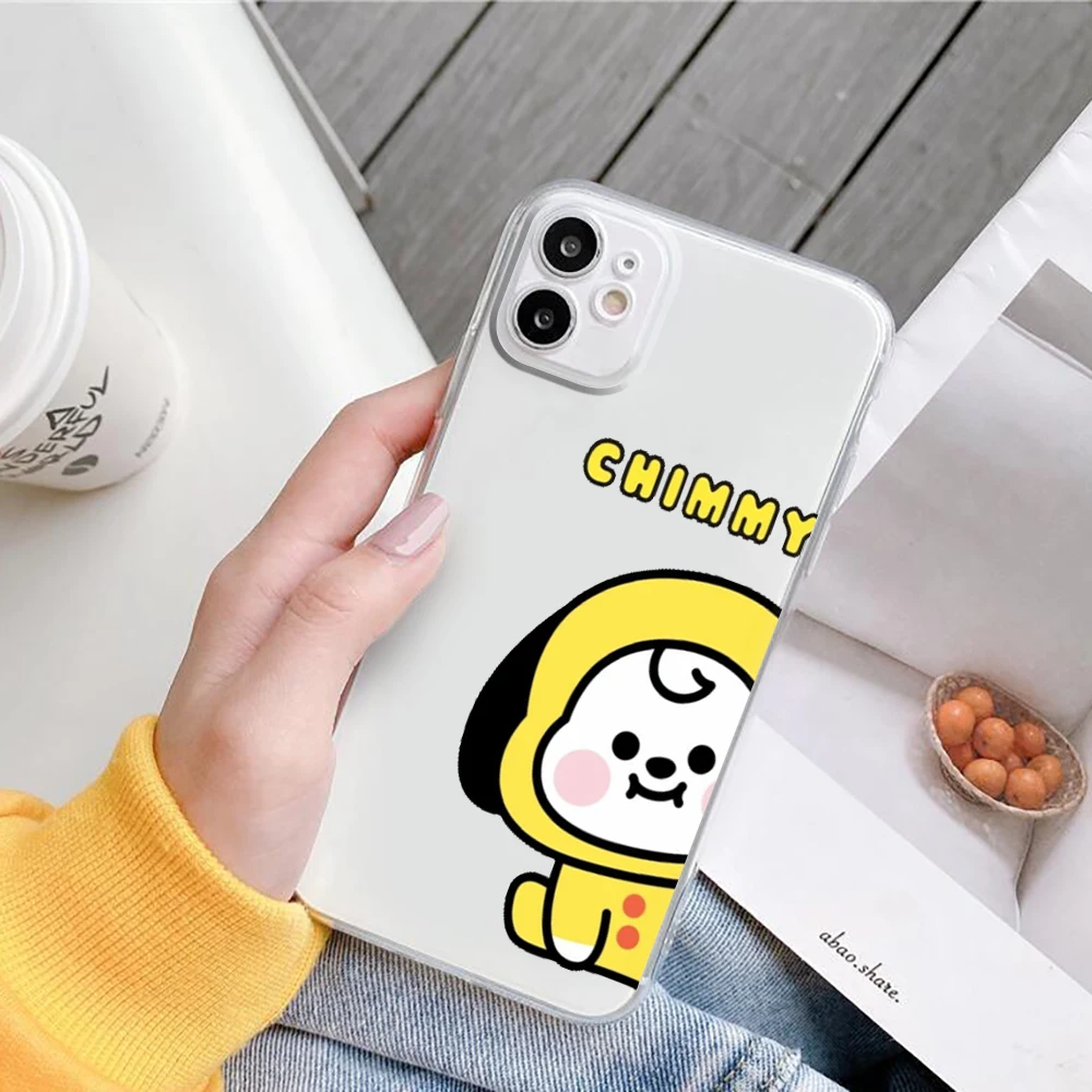 Fashion Kpop Korean Phone Case For iPhone 13 12 11 Pro XS MAX SE 2020 7 XR X 8 6 Plus Transparent  Cover best iphone 13 pro max case