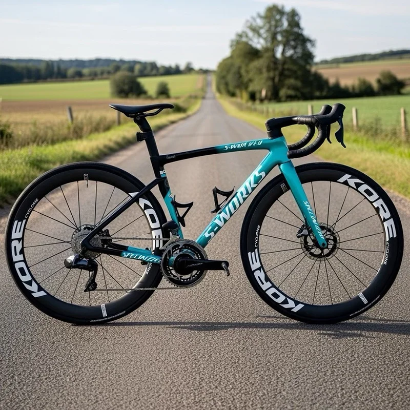 KORE Carbon-Speichenräder 700C Rennrad-Laufradsatz Tubeless Scheibenbremse 36T/60T HG XDR Nabe 1199g Carbon-Felge Rennrad-Laufradsatz – Detail 15