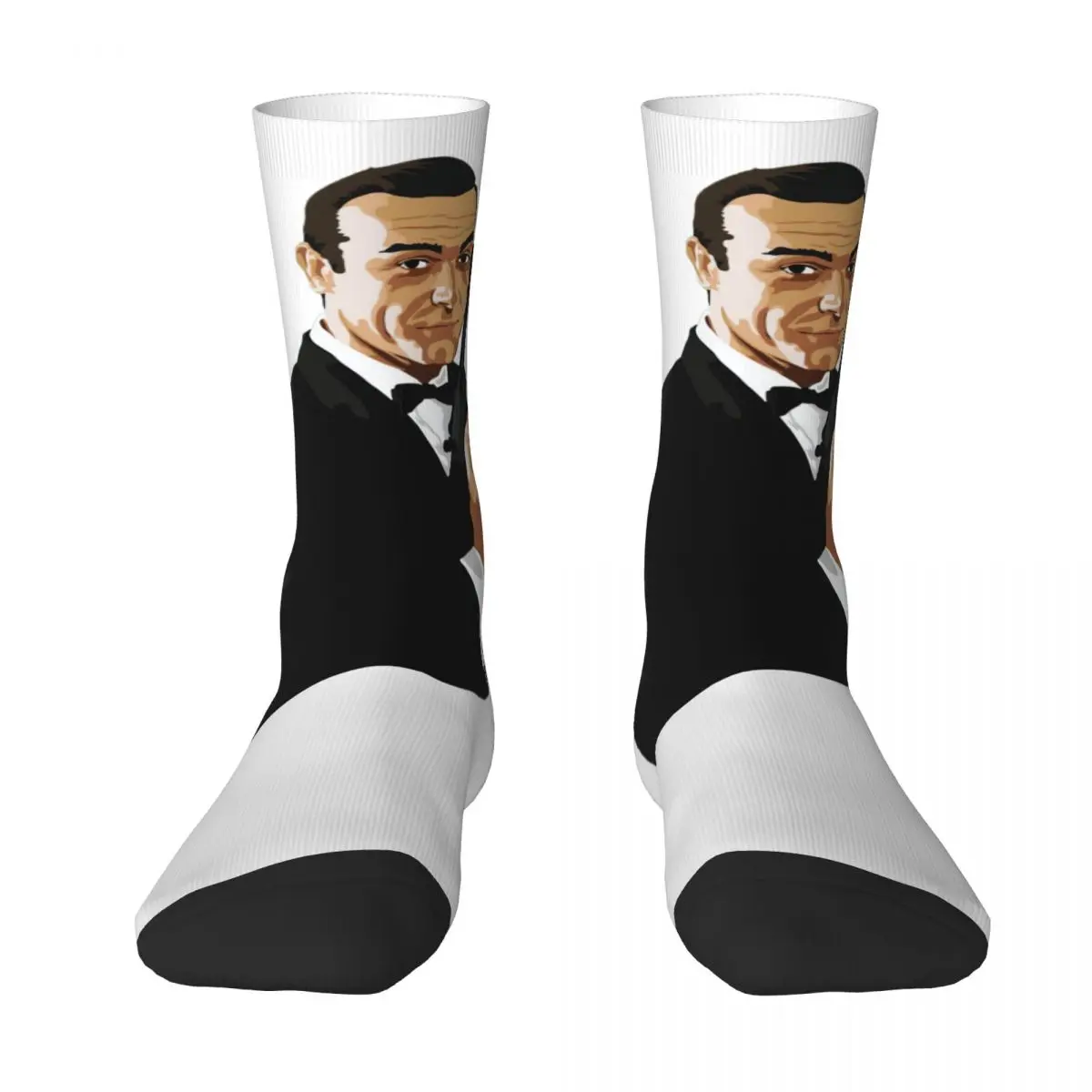

Sean Sean Connerytublic Contrast color socks Knapsack Elastic Stockings Graphic Hot Sale Adult Socks
