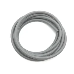 Flexible Food Grade Silicone Hose - Nontoxic, Colorful, Multipurpose Tubing - OD 6x3mm (Light Grey)