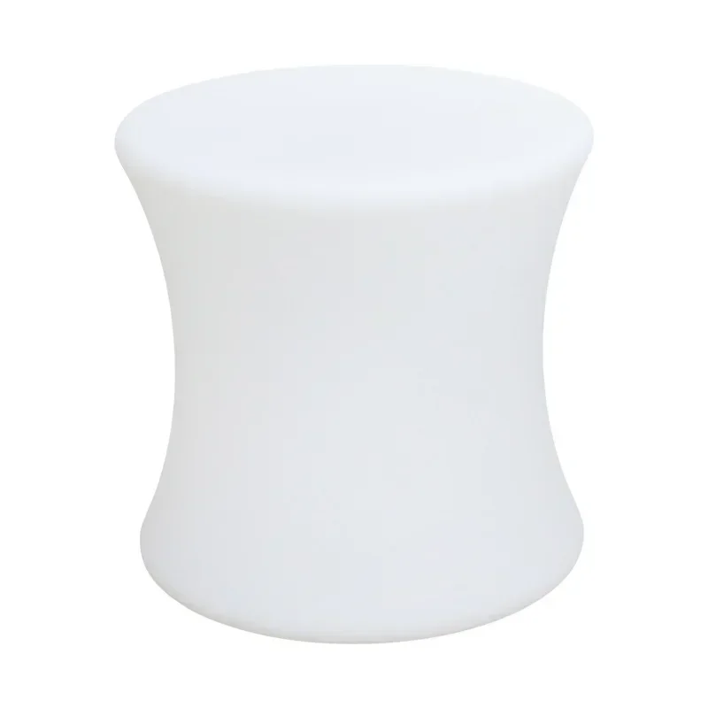 Creative Waist Drum Floor Lamp Sofa Coffee Table Ambiance Light Luminous Low Stool for Bedroom and Bar Lighting