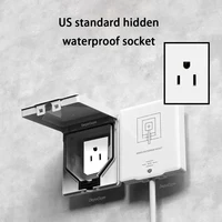 ปลั๊กมาตรฐานสหรัฐอเมริกาปลั๊กไฟฟ้ากันน้ําผนังปลั๊กไฟแบบฝัง,ประเภท 86 ตู้เย็นที่มองไม่เห็นปลั๊กซ็อกเก็ต 1