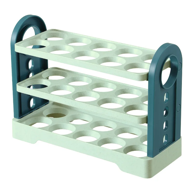 Egg Rack Refrigerator Side Door Storage Flip Egg Tray Refrigerator Storage Box Food Grade Crisper Egg Storage Box