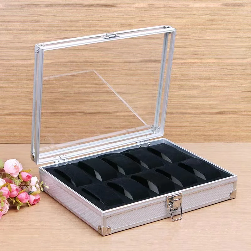 

10/12/24 Girds Luxury Premium Quality Watch Box Aluminum Alloy Produc Pattern Storage Clock Box Collection Display Gift Boxes