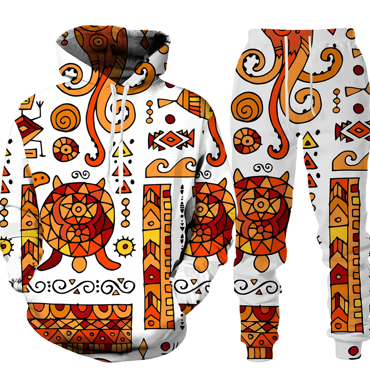 

Мужская Новая африканская толстовка с графическим рисунком/брюки/костюмы, женская уличная одежда, спортивные костюмы с капюшоном, одежда для мужчин, брюки, свитшоты