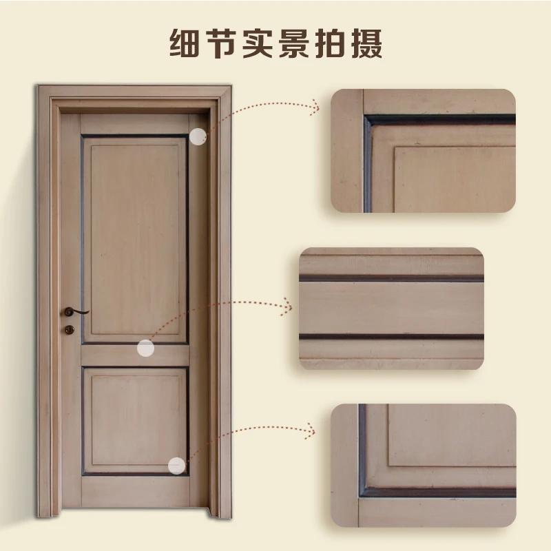 entrance solid wood doors wood door/wood panel door design 3