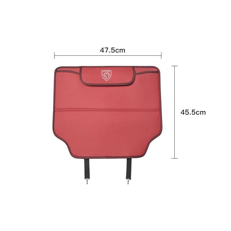 PU Leather Car Seat Backrest Child Anti-Kick Pad For New Peugeot 307 206 408 308 207 5008 4008 301 607 406 3008 407 208 508 2008