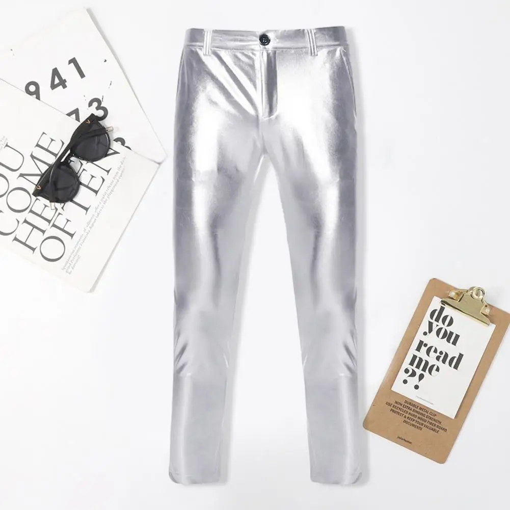 

Men Pants Stylish Men's Skinny Fit Trousers Comfortable All-match Fashion for Nightclub Party Dance Events Stylish Casual Pants