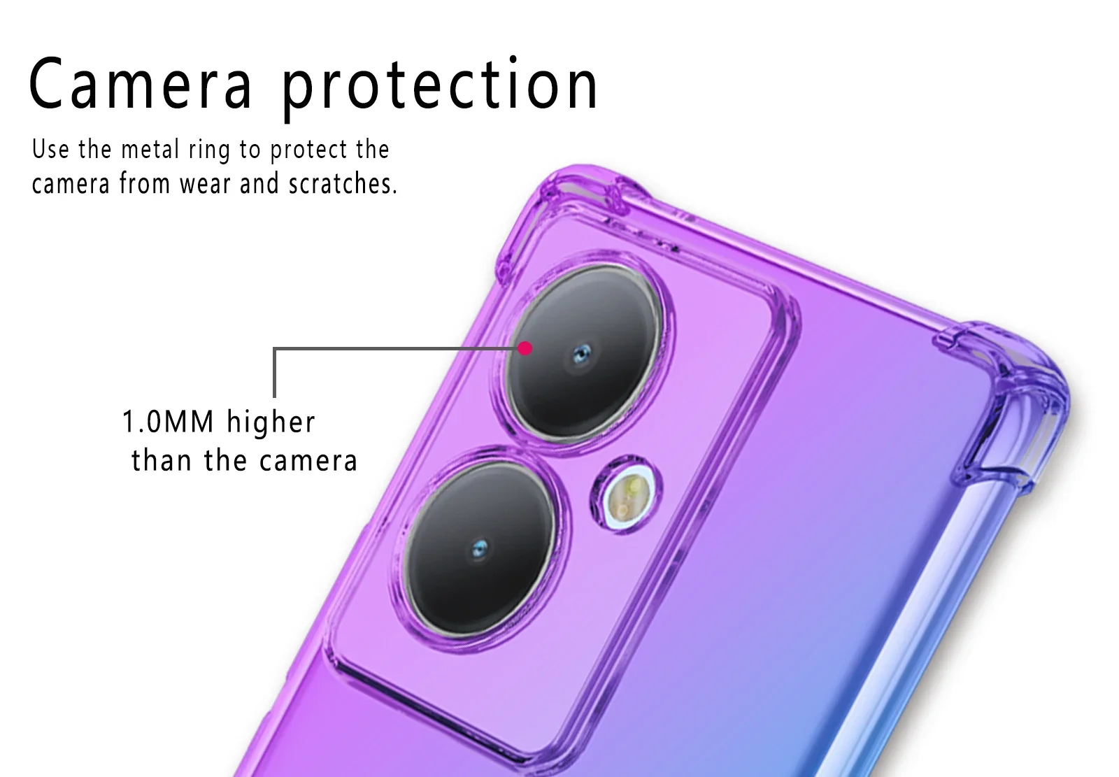 Shockproof Gradient Airbag TPU Protective Phone Case