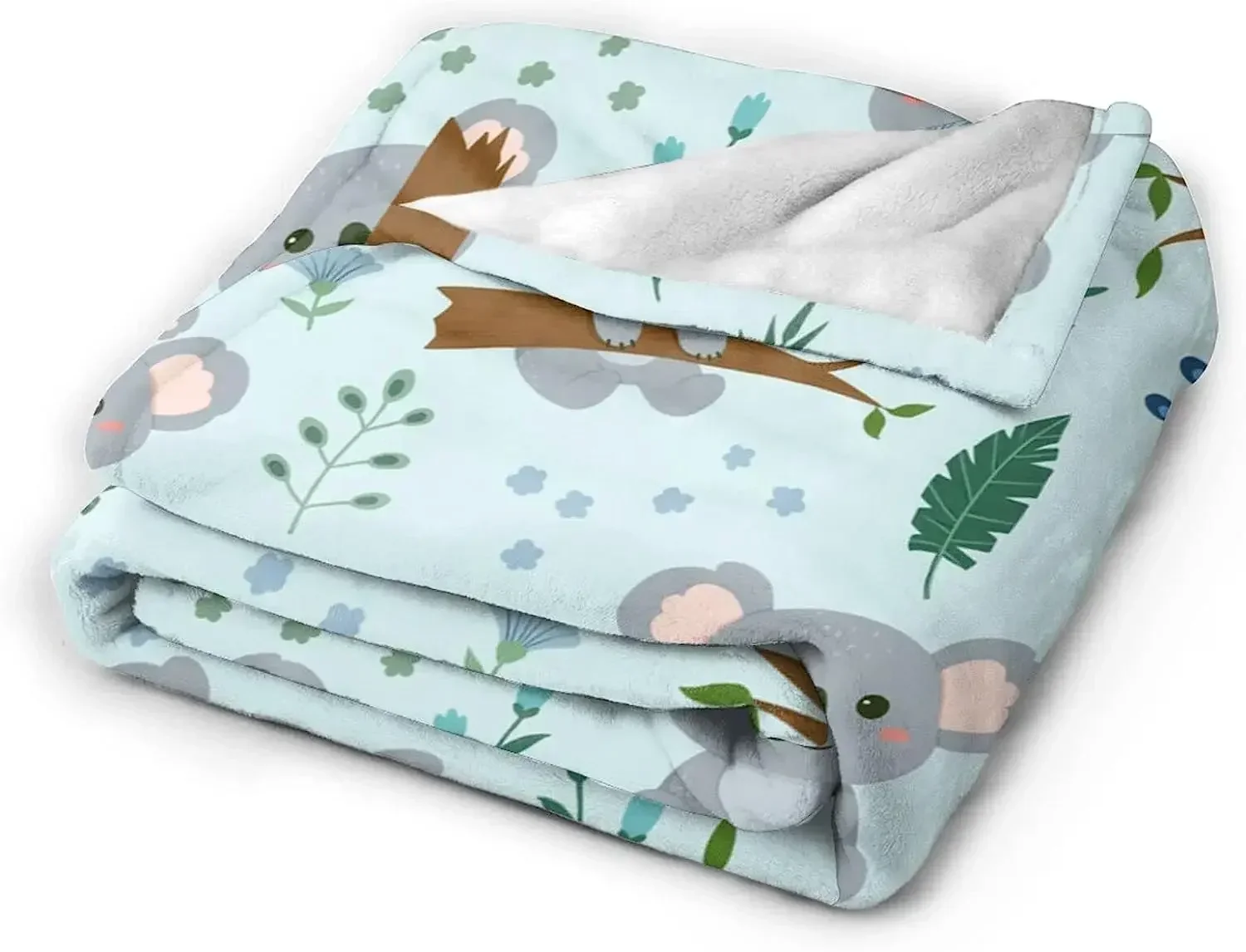 Koala Blanket Ultra Plush All Season Lightweight Cozy Flannel Throw Blanket for Bed Chair Car Sofa Couch Bedroom 50"x40" 6