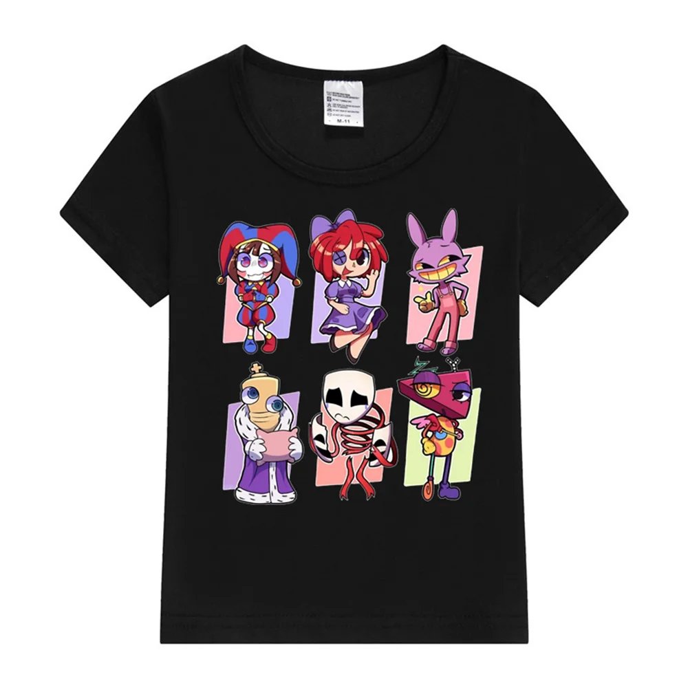 The Amazing Digital Circus T-Shirts for Children Boys Girls Spring Summer