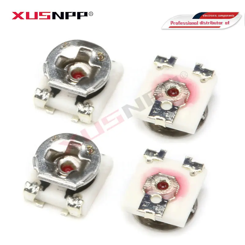 

10pcs Trimming resistance 1K 2K 3K 5K 10k 20K 50K 100 500 1M 100K 200K 500K ohm 3*3 EVM3ESX50B14 Adjustable SMD Potentiometer