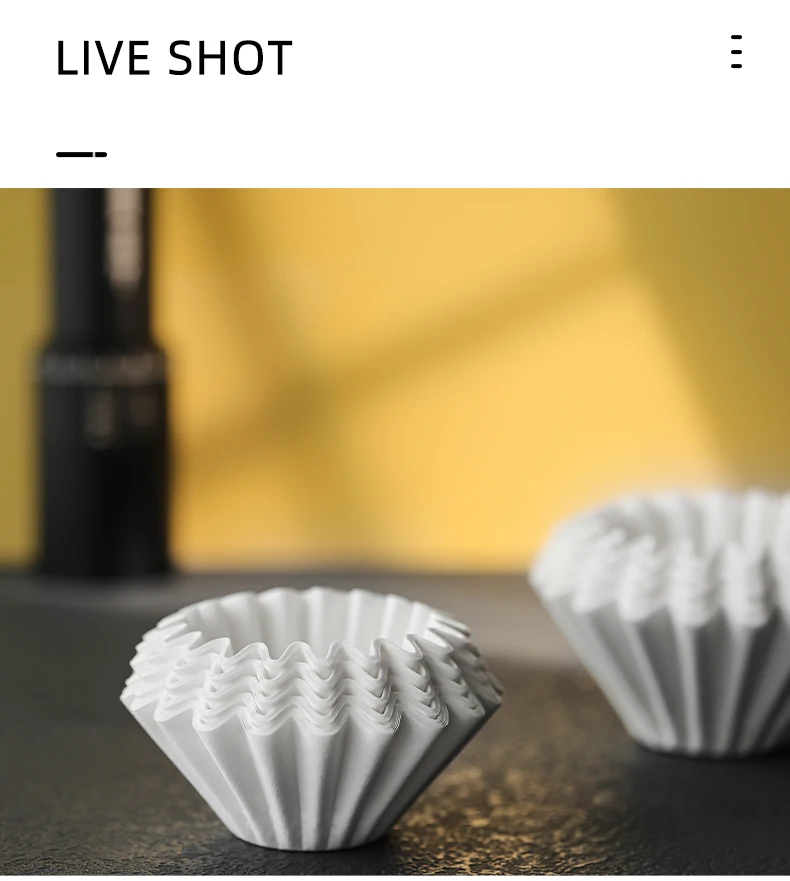 MHW-3BOMBER 50 Sheets of Cake Coffee Filter Paper for 1-4 Cups of Espresso Disposable Casual Home Hand Brewed Coffee Accessories Image 13