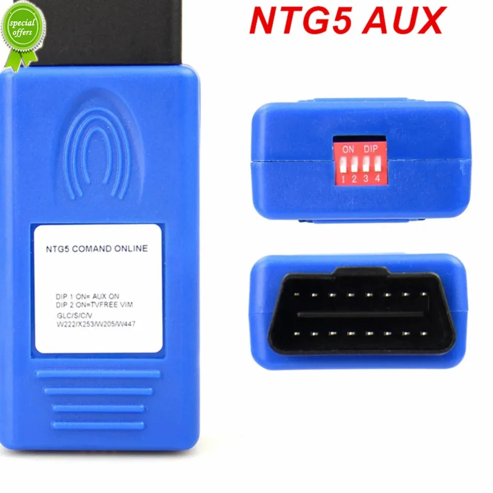 

Newest For COMAND ONLINE NTG5 OBD AUX IN & VIM ACTIVATOR work for C/GLC/S/V CLASS W205 X253 W222 W447 NTG 5 AUX For Mercedes