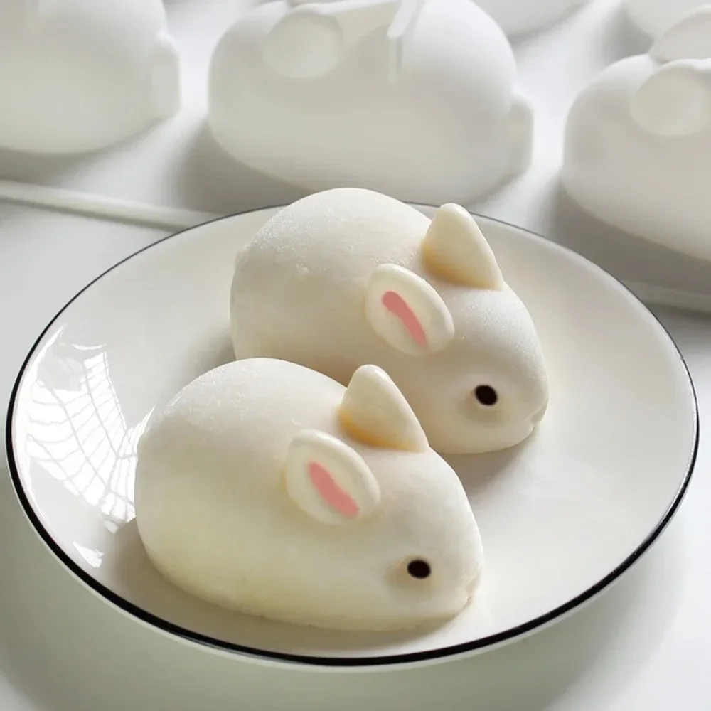 Silicone Mold Baking Mold 3D Rabbit Silicone Soap Mold DIY Candle Mould