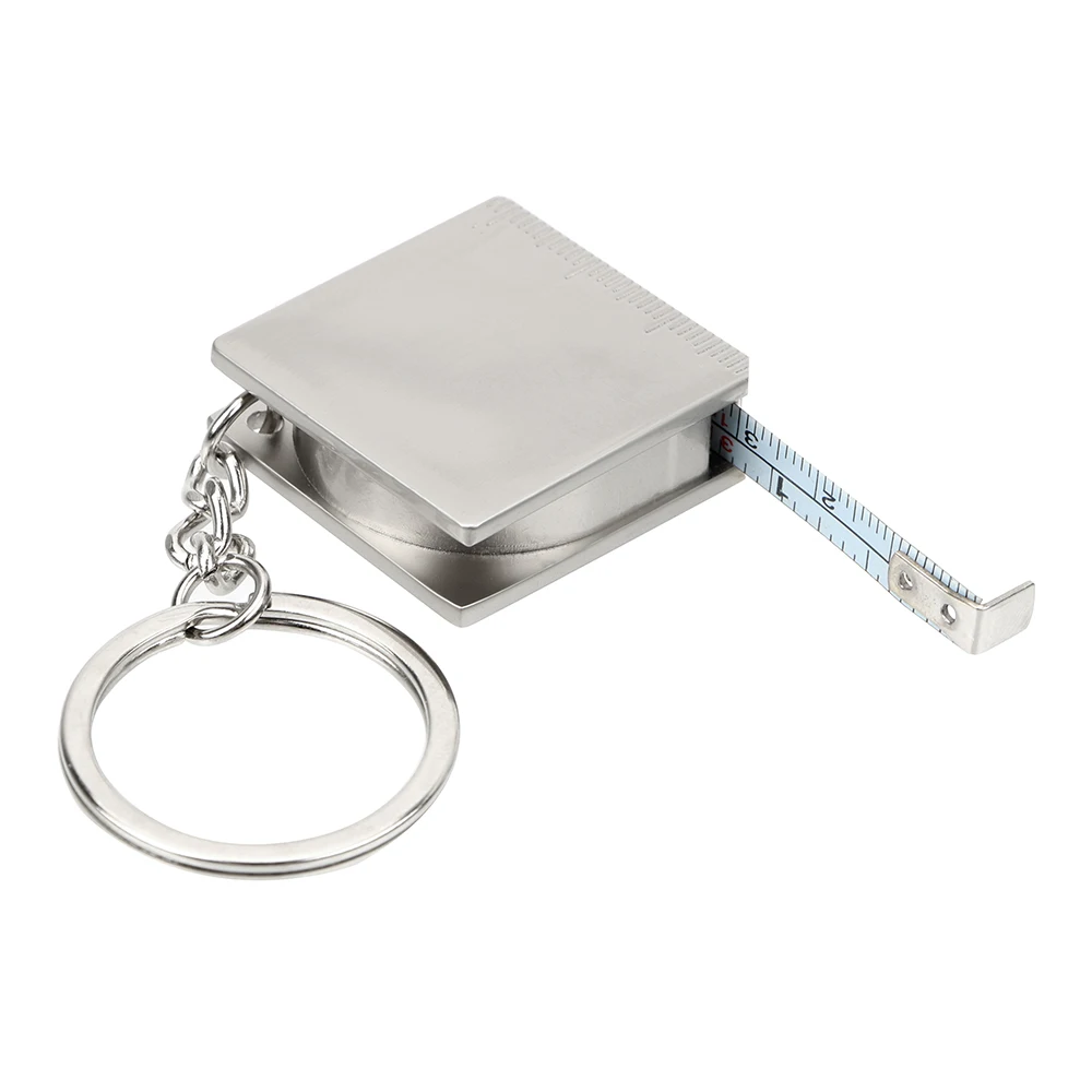 DIY Hand Gauging Tools Key Ring Pull tape measure Keychain Portable Measuring Tools Retractable Ruler