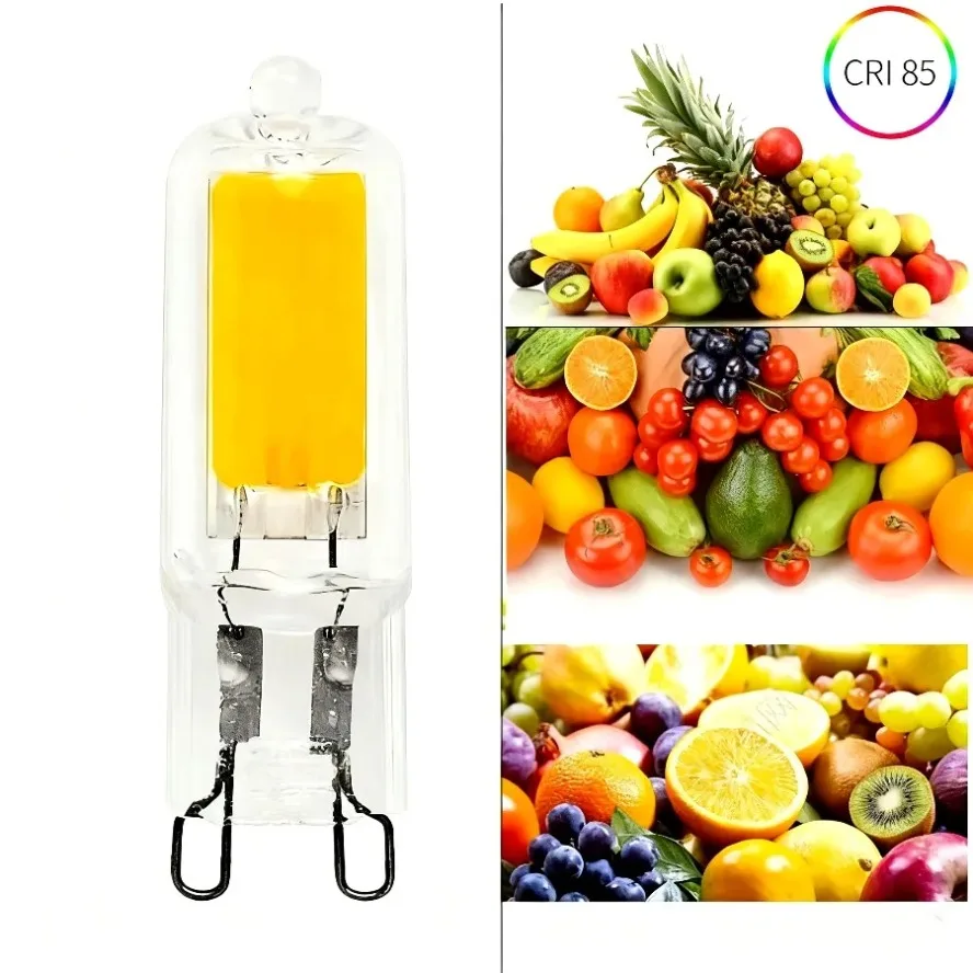 10개입 5개입 G9 LED 전구 12W 15W AC110V 220V 초고휘도 유리 램프 일정 전력 LED 조명 G9 COB 전구 조명