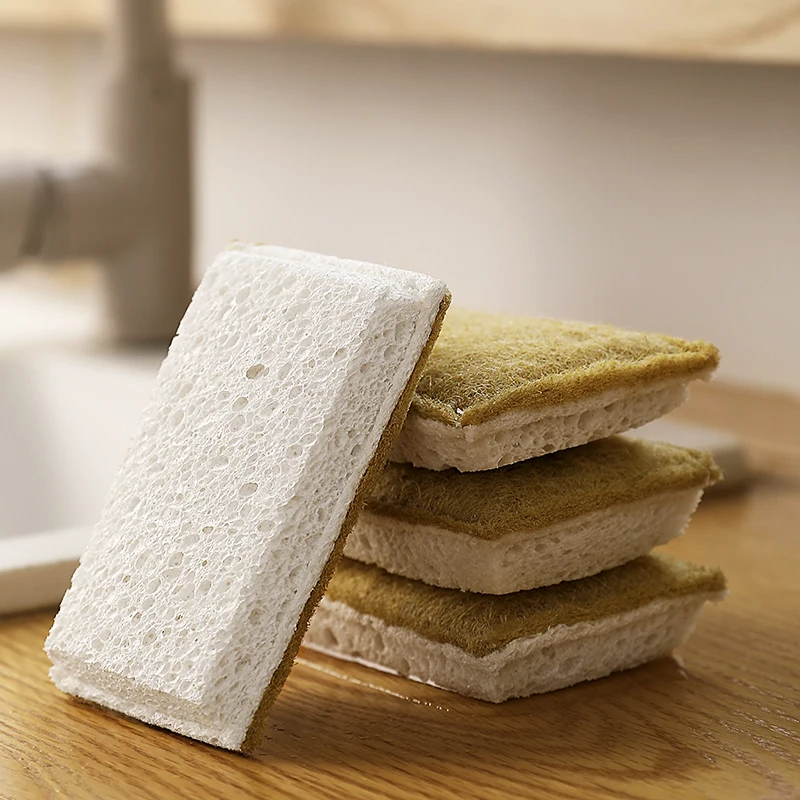 Натуральное сизалевое волокно, быстросохнущие хлопковые кухонные щетки для чистки плитки, набор из 3 шт.