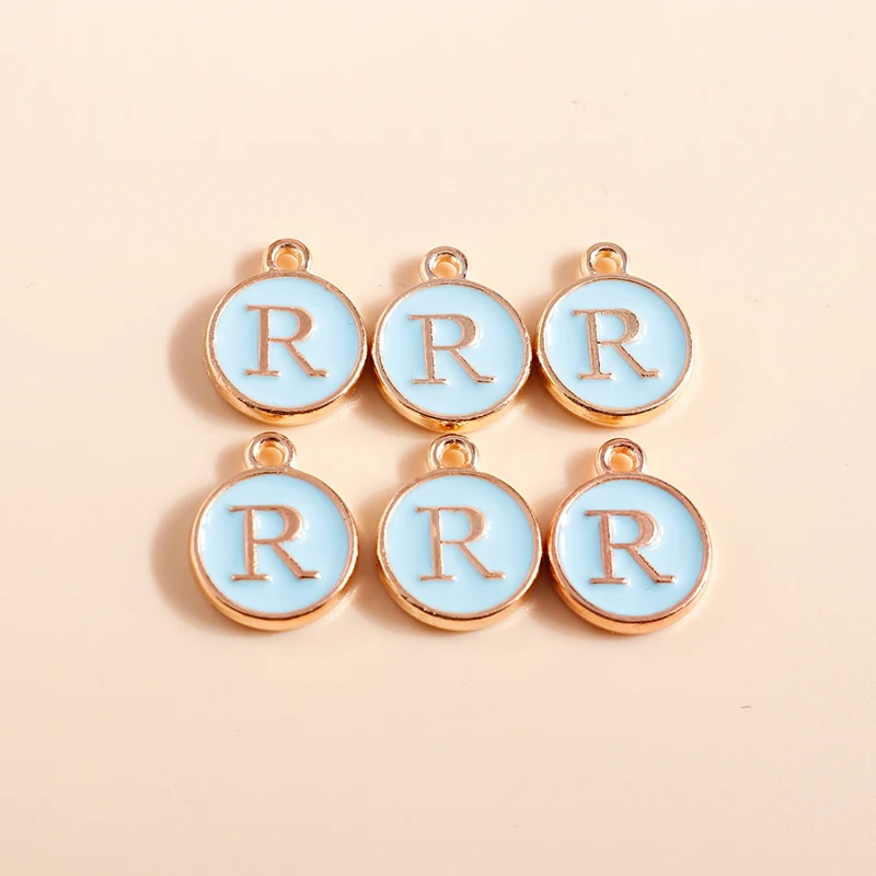 10 Stück, 4 Farben, niedliches Mini-Alphabet, 26 Buchstaben, Charms-Anhänger für DIY-Namen, Schmuck, Halskette, Armband, Ohrringe, Geburtstagsgeschenke – Detail 25