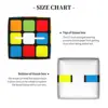 Custom 3x3 Rubiks Cube Pattern Tissue Box Cover PU Leather Square Facial Tissues Holder for Bathroom 4