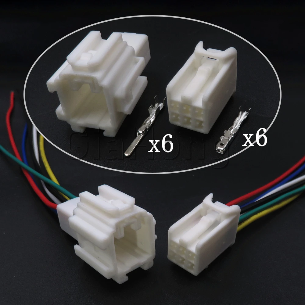 1Set6WaysAutoStarterImmobilizerBurglarAlarmCableConnectors