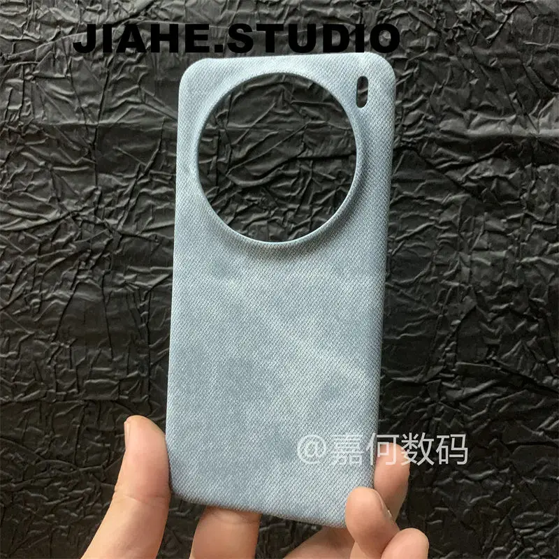 Shockproof Cowboy Cloth Texture Phone Case - Hard Protective Cover with Anti-Fall Design