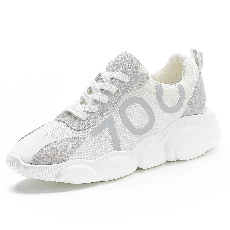 

Real Leather Breathable Dad Shoes for Women 2023 Summer Autumn New Mesh Casual Sneakers Women Fashion Zapatos Mujer Shoe