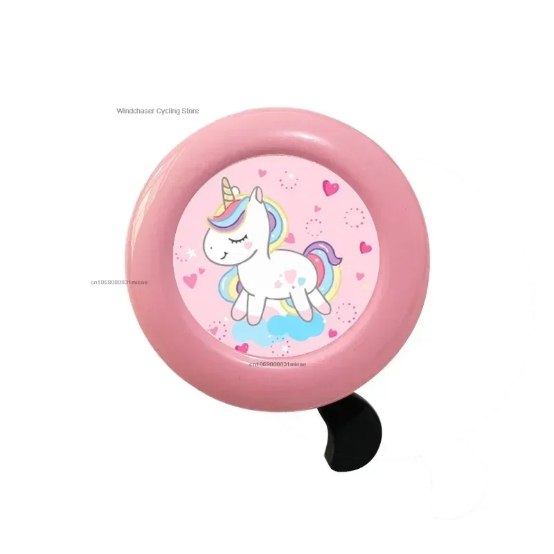 Bike Bell Bicycle Accessorie Stylish Adorable Unicorn Printed Bicycle Bells Decor Bike Bell Crisp Ring for Outdoor Children bicycle bell bicycle accessories