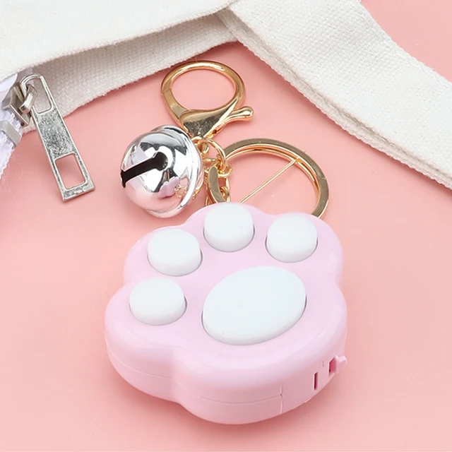 Mini Cat Paw Game Keychain Led Electronic Memory Games For Kids Adults Anti Stress Keychain Anti Stress Fidgetip Kawaii Toys 4