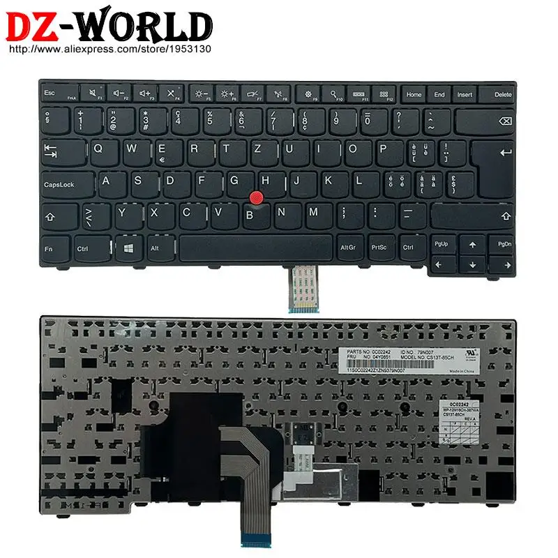 Teclado Suíço ch para Lenovo Thinkpad T460 T450 T440 s L440 L450 L460 L470 E431 E440 Laptop 04y2753 04y0851 01en535 01ax337 - Imagem 2