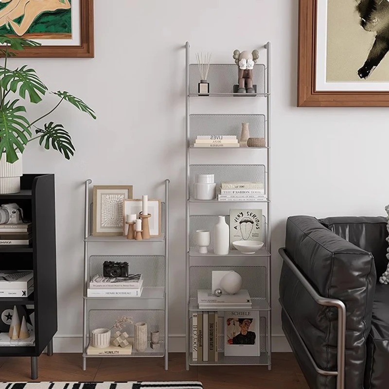 Modern Minimalist Magazine Rack Book Display Floor Standing Wall-Mounted Storage Shelf CD Organizer Furniture Estanterias FYMR