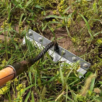 5–8 Teeth Carbon Steel Garden Hand Rake – Agricultural Scarifier & Weeding Nail Harrow 1