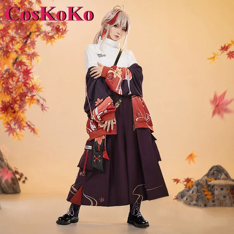 

CosKoKo Kaedehara Kazuha Cosplay Anime Genshin Impact Costume Derivative Daily Wear Fashion Sports Casual Clothes Haori Coat New