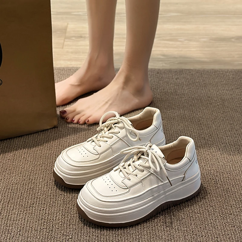 

Shoes Clogs Platform Round Toe Autumn Shallow Mouth Female Footwear Wedge Basket 2023 Designer Brand Luxury Women All-Match Genu