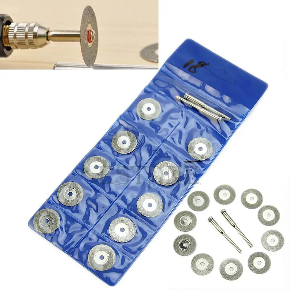 

N0HB 10pcs New Rotary Tool Circular Cutting Discs Mandrel Cutoff