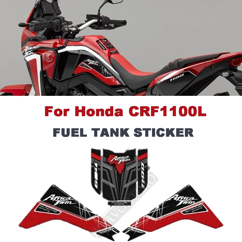 Motorcycle Stickers  Africa TwinAdventure Sport For Honda CRF1100L CRF1100L Accessories Fuel Tank Pad Stickers Decal Kit CRF 110 car accessories interiors 13 inch 330mm pvc car drifting steering wheel racing sport steering wheel for honda toyota bmw e46