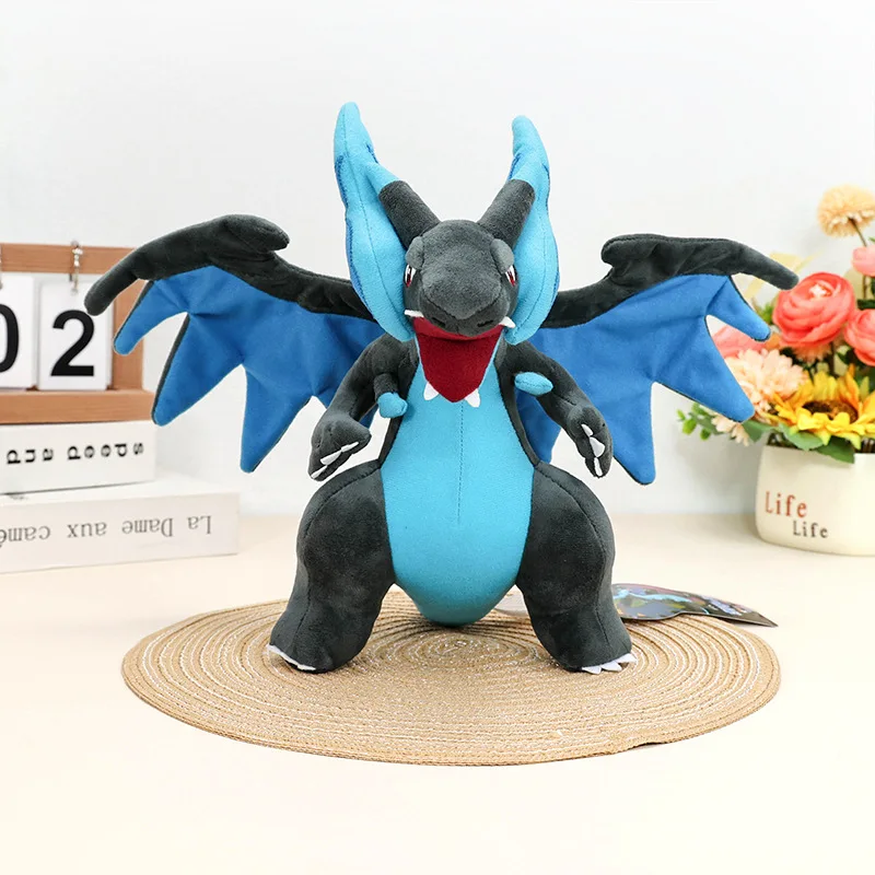 Charizard Mega Blue Pokemon Pokemon Peluche Bambola Action Figurine Da Collezione Modello Anime Giocattoli Figure Regalo