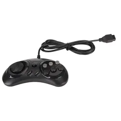 Ergonomic 16 - Bit 9 - Pin Portable Handheld Gamepad Controller (Black)