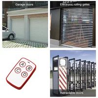 433MHz Auto Copy Remote Control Electric Garage Door Opener Remote Controller Duplicator Clone Cloning Code 4 Keys Transmitter 4